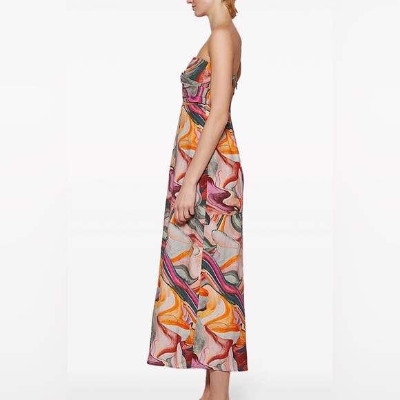 Mara Hoffman Yara Strapless Dress , Multi - Picture 2 of 14